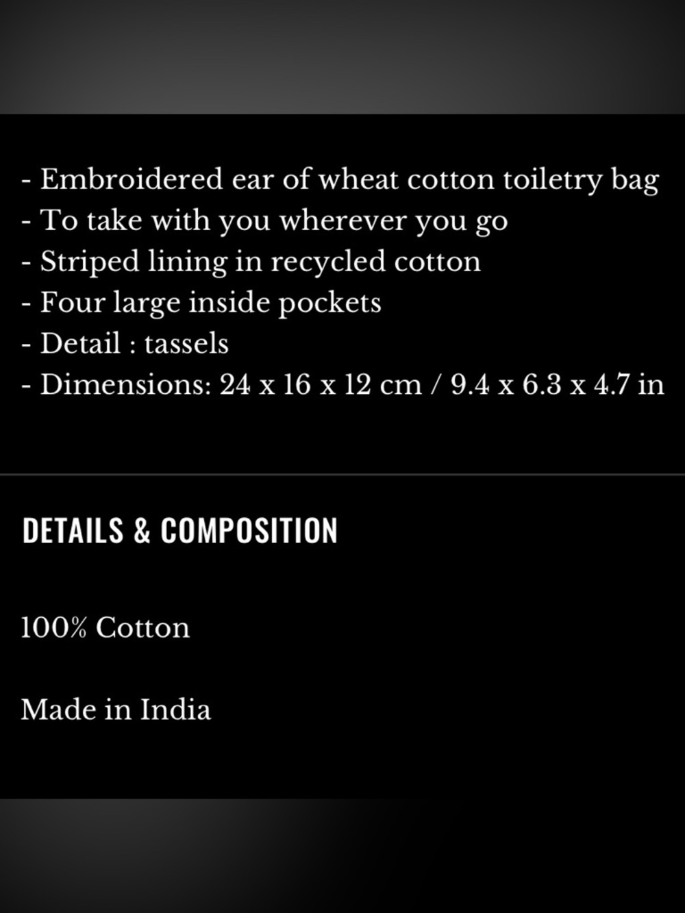 Sezane Toiletry Bag - Picture 3 of 3